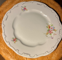 Zsolnay tollazott virágos lapostányér 24 cm