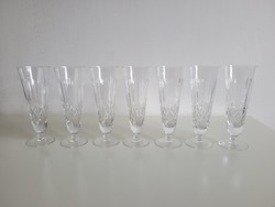 Ajka kristály 6 + 1 pohárkészlet 22 cm pohár 7 db nagy csiszolt talpas Ajkai