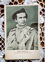 Ritka 1860 II. Lajos bajor király ERZSÉBET SISSI MAGYAR KIRÁLYNŐ UNOKATESTVÉR KORABELI FOTÓ LAP