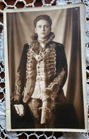HABSBURG OTTÓ KORONA HERCEG TRÓNÖRÖKÖS DÍSZMAGYAR ÖLTÖZET IV. KÁROLY KIRÁLY FIA KORABELI FOTÓ LAP