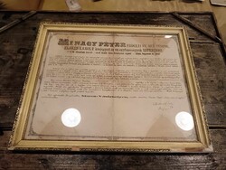 Régi okirat, Maros-Vásárhelyi 1873-as közjegyzői okirat, lelkipásztori kinevezésről