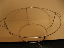 Füles edény tartó, alátét rozcsdamentes fémből