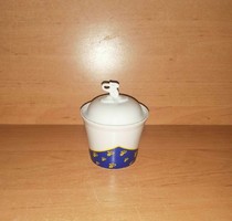 Hollóházi porcelán Tchibo cukortartó (6/K)