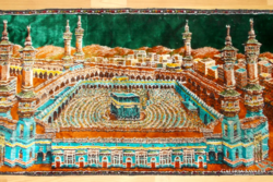 Selyem mokett, faliszőnyeg, falvédő. 110x 50 cm
