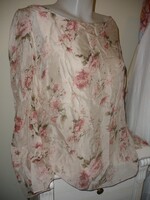 Selyem tartalmú blúz, rózsaszín