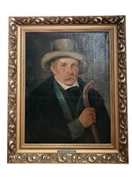 Gróf Zichy László (1799-1868): Portré / Önarckép