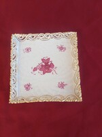 Herendi lila apponyi mintás,áttört szélű kínáló,,16 x 16 cm,,Hibátlan,,