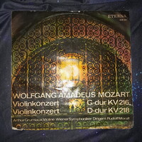 Wolfgang Amadeus Mozart: Violinkonzert G-Dur KV 216 / Violinkonzert D-Dur KV 21 - bakelit lemez,  LP