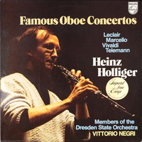Leclair/Marcello/Vivaldi/Telemann -Holliger,Negri - Famous Oboe Concertos (LP)