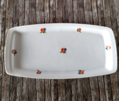 ZSOLNAY PIPACS  CSOKROS PORCELÁN TÁLCA,KÍNÁLÓ TÁL