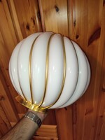 1X NAGY 60' VeArt Adolf Loos reedition Caged milk blown glass shade only ITALY lámpa lámpabúra nr 2.