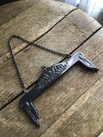 Antik ezüstözött retikül szerelék