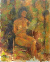 Bodnár Gábor - Olvasó akt hangszerekkel