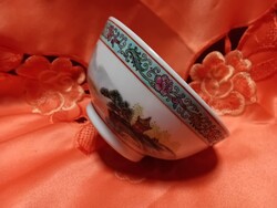 Antik kínai porcelán,  kézzel festett  rizses tál
