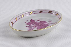 1T643 Lila Apponyi mintás Herendi porcelán hamutál