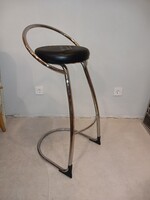 Olasz design krómozott bárszék