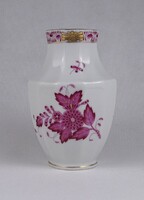 1T657 Lila Apponyi mintás Herendi porcelán váza 1942