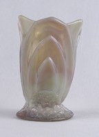1T684 Curt Schlevogt opálos üveg váza 11 cm