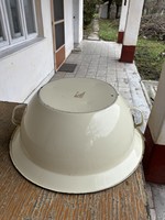 55 cm nagyméretű Zománcos Zománcozott vájling nagymama kincse  hagyatéki