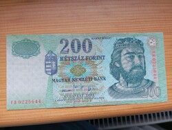 Ritkább 2005 200 Forint FD betűjelű, Ropogós VF állapotban