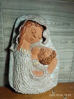 HIBÁTLAN ANTALFINÉ SZENTE KATALIN KERÁMIA  FALI KÉP