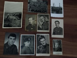 10 db vegyes katonai fotó, közte dátumozva  egy fotó 1921-ben