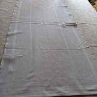 Fehér, damaszt konyharuha, törlő, 100 x 47 cm