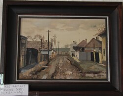 Csikós András: Kisváros (34x24 cm)