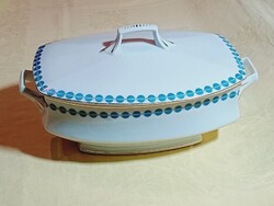 Porcelán tál Hajek Antal Utóda Arad 1910- régi négyszögletes 31x20x17cm