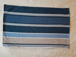 Kék és bézs színű párnahuzat (48x74 cm)