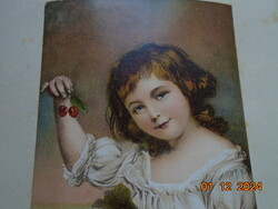 RUSSEL-A CSERESZNYÉS LÁNY festménye-Louvre-nyomata Franklin Nyomda képanyag archivumából