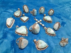 Larimár drágaköves ezüst ékszerek 925 ös jelzéssel Dominikáról