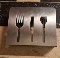 Fém design szalvétatartó 15x4x12 cm