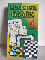Nosztalgia games 4 játék egy : Malom, Ki nevet a végén, Sakk, Lóverseny original jándékozható termék