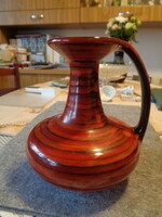 Zsűrizett retró kerámia , Majoros  János   a 60 as évekből  16 x 18 cm