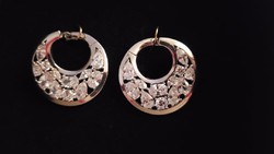 Extrém, tekintetet vonzó, szikrázó, cirkónium köves füli 925   - új