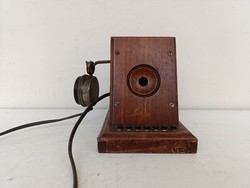 Antik telefon fa asztali hallgatós telefon készülék 1890-1910 364 1108