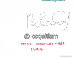 Peter Beardsley Anglia Liverpool aláírás labda futball