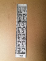 1963-as dorogi focicsapat kép, könyvjelző