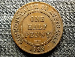 Ausztrália V. György 1/2 Penny 1922