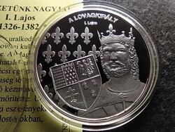Nemzetünk nagyjai I. Lajos .999 ezüst PP