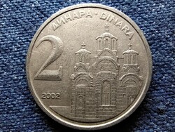 Jugoszlávia Gračanica monostor 2 Dínár 2002