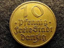 Lengyelország Danzig szabad város 10 Pfennig 1932