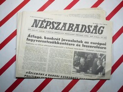 Régi retro újság - Népszabadság - Az MSZMP központi lapja - 1986. június 12 - Születésnapra ajándék.