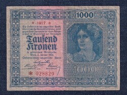 Ausztria 1000 Korona bankjegy 1922