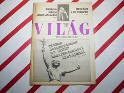 Retro régi újság - Világ - politikai hetilap - 1990. február 1. - Születésnapra ajándék.
