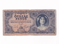 Háború utáni inflációs sorozat (1945-1946) 500 Pengő bankjegy 1945