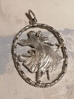 Antik ezüst medál