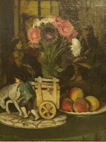 Kornai József /1889-1929/ Csendélet porcelánnal