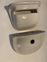 Porcelán szappan és wc papír tartó